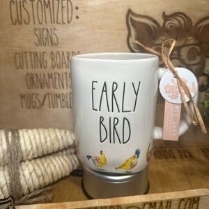 Rae Dunn Early Bird Ceramic Mug with Rooster Design